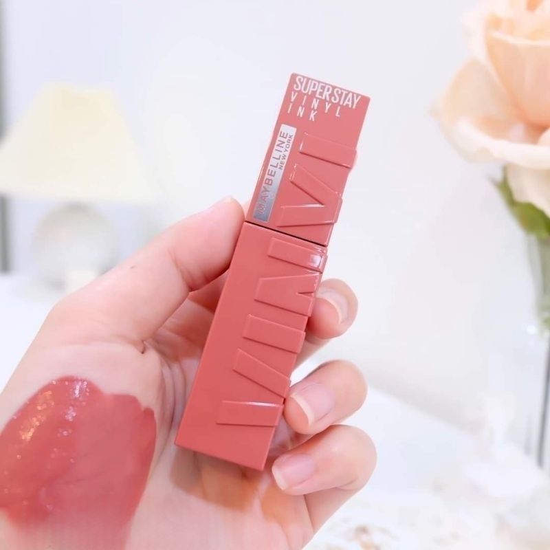 احمر شفاه سوبرستاي بيتشي مايبلين | Maybelline superstay vinyl ink liquid lipstick peachy - Barbie.phar