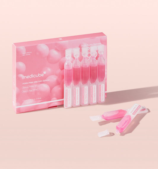 امبولات سيروم السلمون الوردي ميدكيوب | Medicube pdrn pink one day serum - Barbie.phar