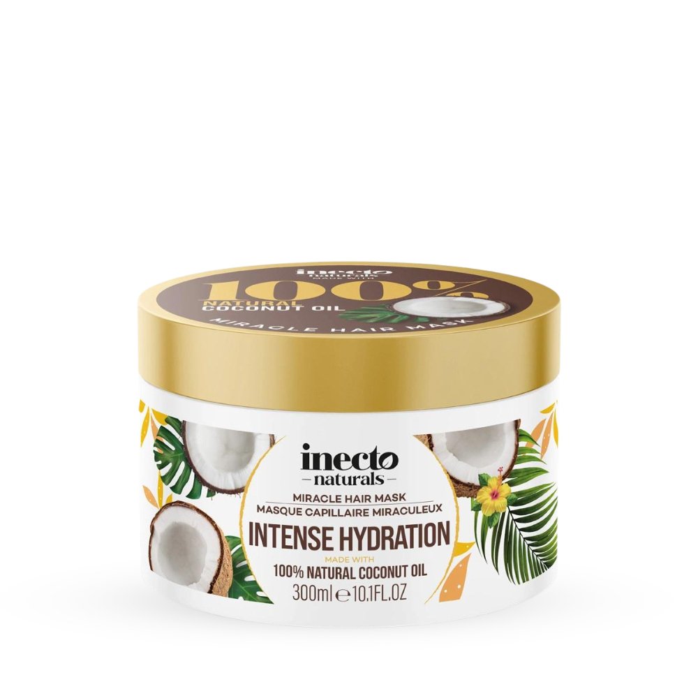 انيكتو ماسك الشعر بجوز الهند - 300مل | INECTO Naturals Miracle Hair Mask Intense Hydration - Barbie.phar