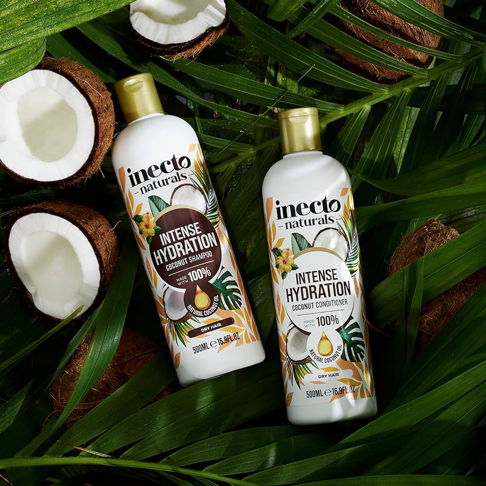 انيكتو شامبو + كوندشنر جوز الهند - 500مل | INECTO Natural Coconut Shampoo and Conditioner - Barbie.phar