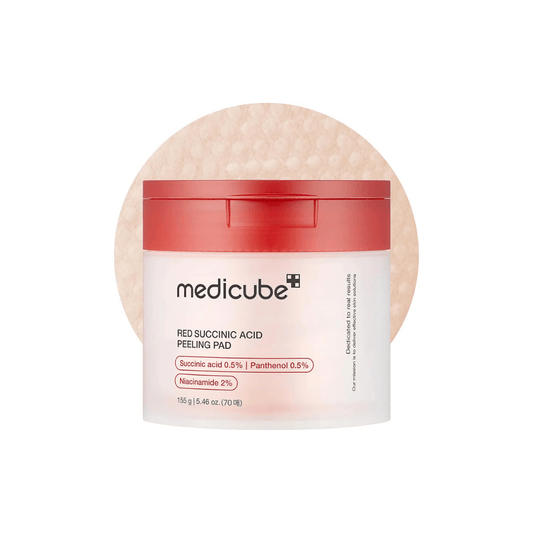 بادات تقشير سوكسينيك ميديكيوب - 155غرام | Medicube red succinic acid peeling pad - Barbie.phar