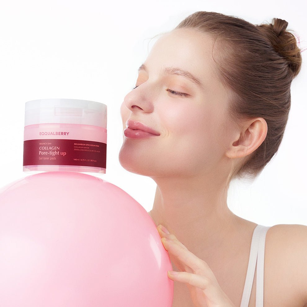 بادات تصغير المسام ايكول بيري - 140مل | EqqualBerry collagen pore tight up gel toner pads - Barbie.phar