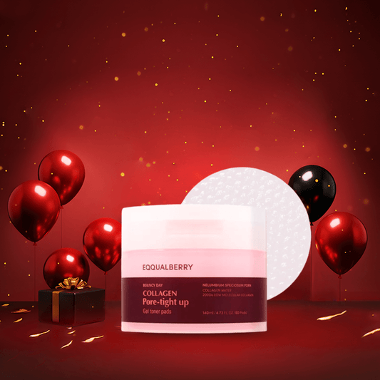 بادات تصغير المسام ايكول بيري - 140مل | EqqualBerry collagen pore tight up gel toner pads - Barbie.phar