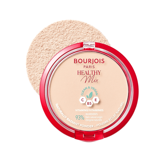 باودر هيلثي مكس برجوا درجة 01 | Bourjois healthy mix vitamins naturally radiant powder 01 - Barbie.phar