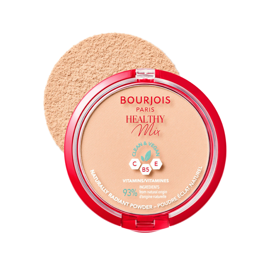 باودر هيلثي مكس برجوا درجة 02 | Bourjois healthy mix vitamins naturally radiant powder 02 - Barbie.phar