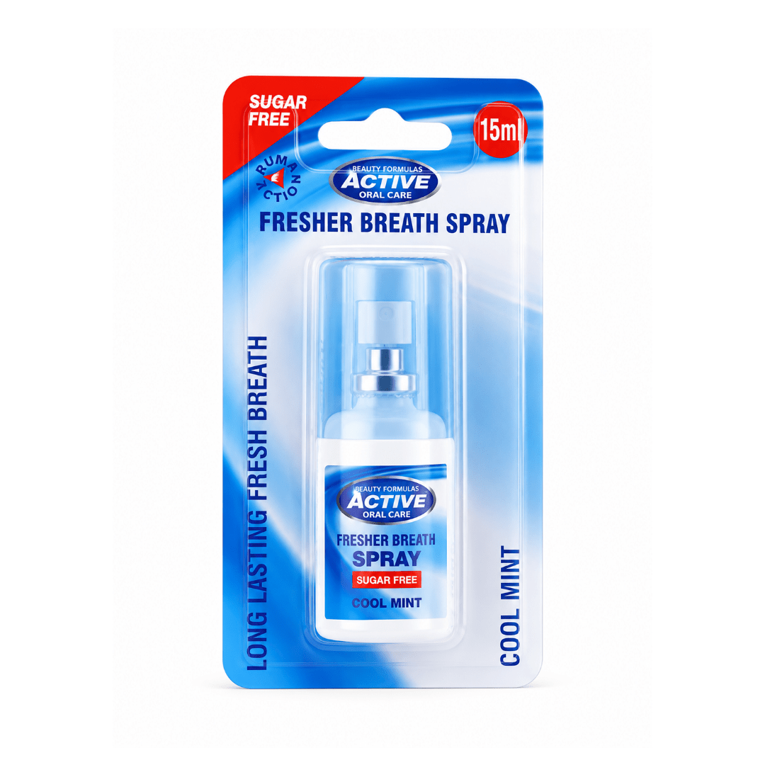 بخاخ منعش لرائحة الفم بيوتي فورميولا - 15مل | Beauty Formulas Active Oral Care Fresher Breath Spray - Barbie.phar