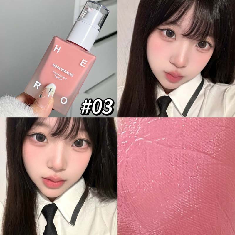بلش سائل هيرو راينج | HERORANGE Liquid Powder Blusher - Barbie.phar