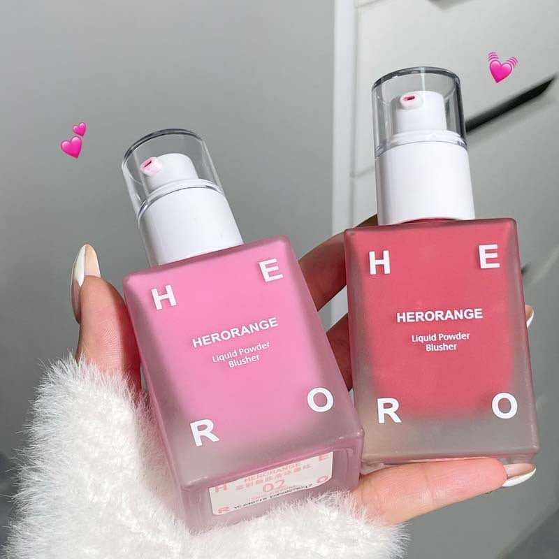 بلش سائل هيرو راينج | HERORANGE Liquid Powder Blusher - Barbie.phar