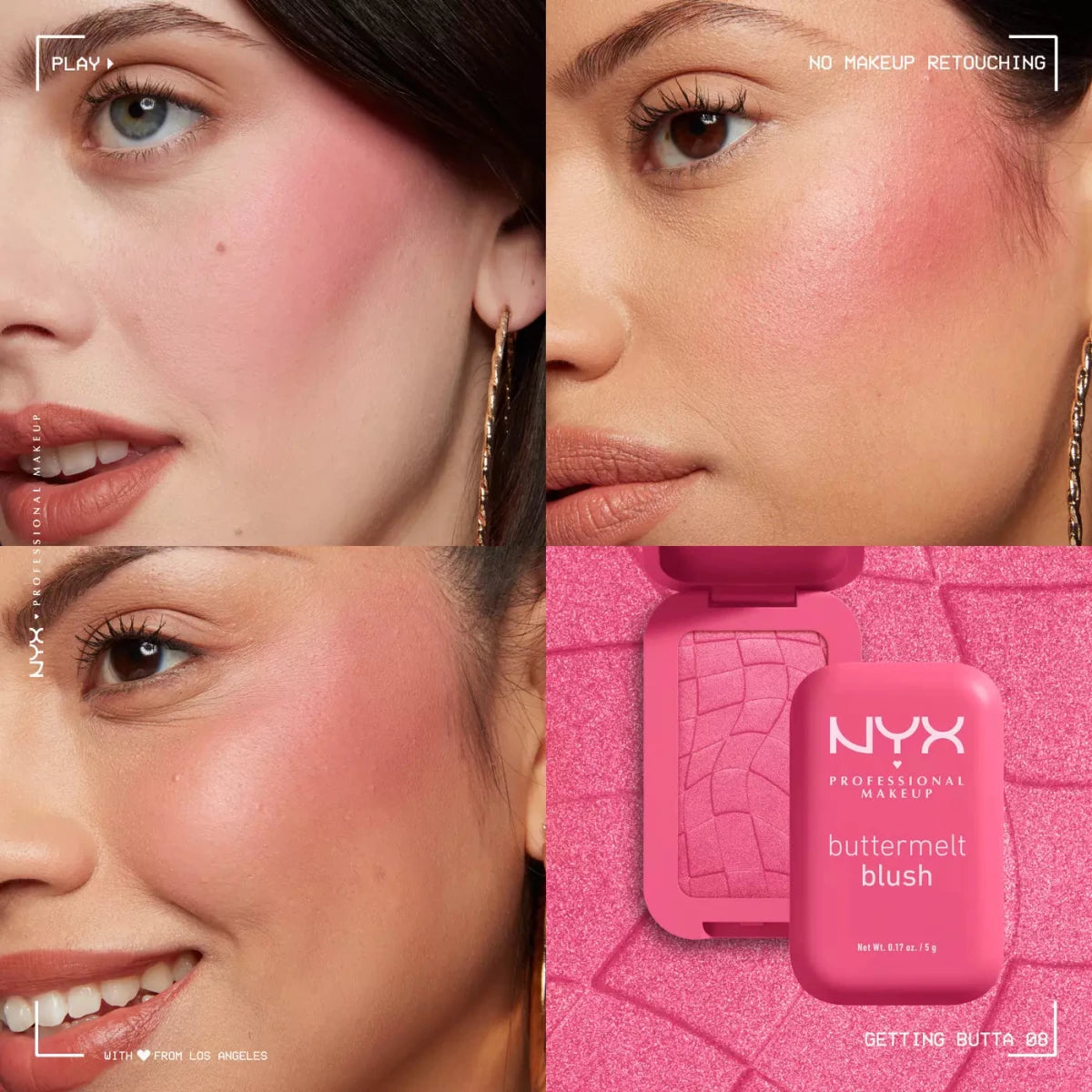 بلشر بتر ميلت درجة (08) ان واي اكس - 5غرام | NYX buttermelt blush (08) getting butta - Barbie.phar
