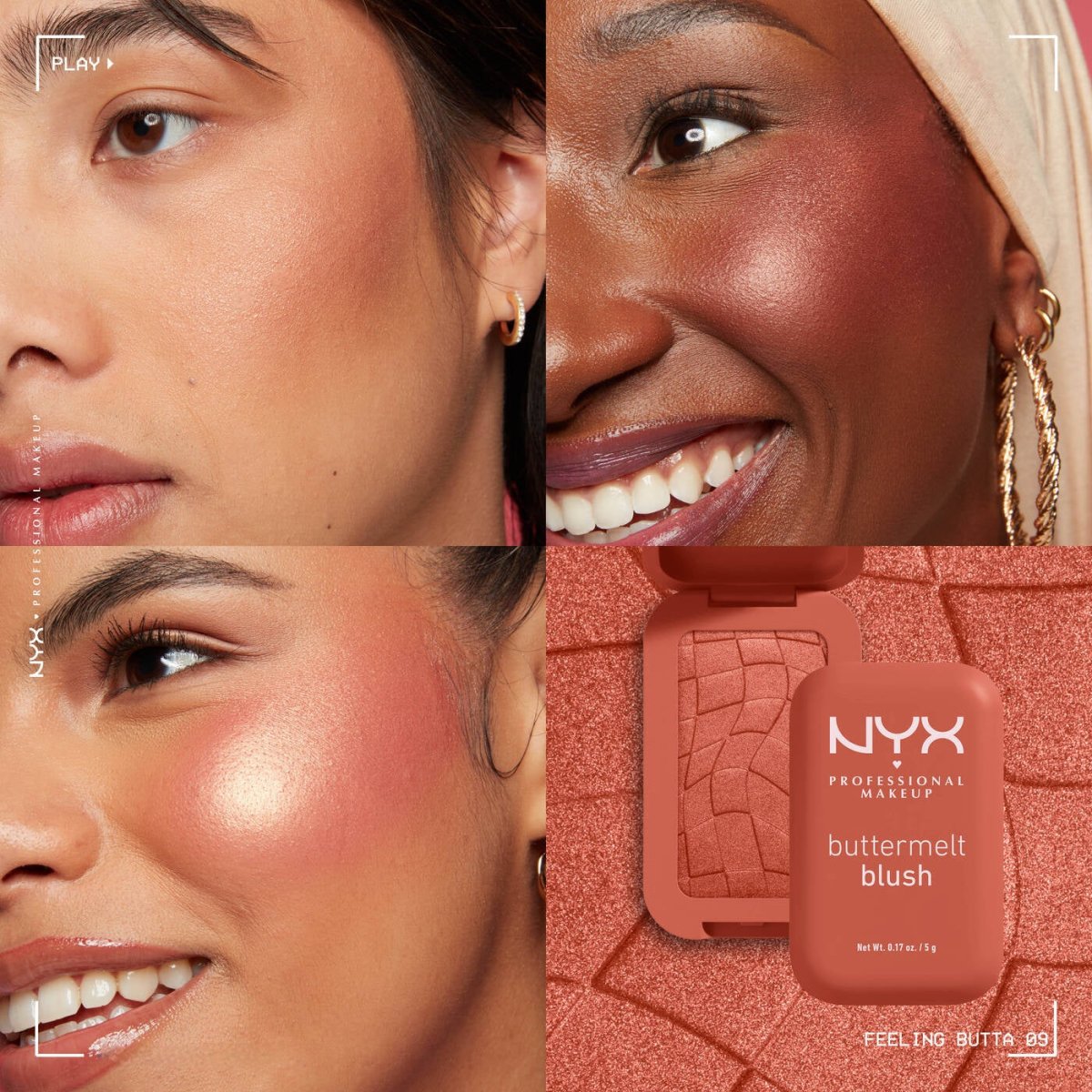 بلشر بتر ميلت درجة (09) ان واي اكس - 5غرام | NYX buttermelt blush (09) feeling butta - Barbie.phar