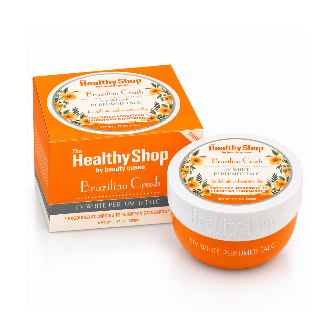 بودرة جسم معطرة سحر البرازيل ذة هيلثي شوب - 500مل | The Healthy Shop brazilian crush uv white perfumed talc - Barbie.phar