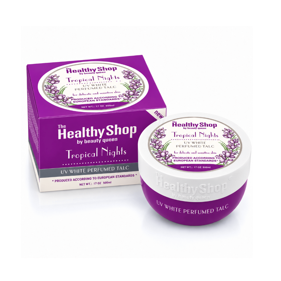 بودرة جسم معطرة تروبيكال نايت ذة هيلثي شوب - 500مل | The Healthy Shop tropical night uv white perfumed talc - Barbie.phar