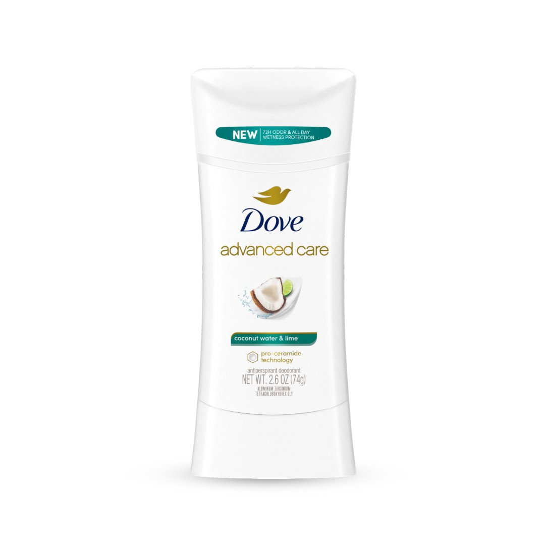 دوف مزيل عرق بجوز الهند - 74غرام | Dove Advanced Care Coconut Water & Lime Deodorant - Barbie.phar