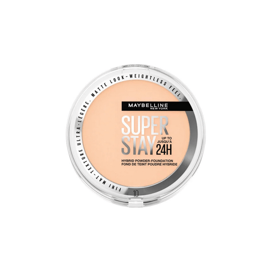 فاونديشن باودر سوبر ستاي مايبلين درجة 10 | Maybelline superstay hybrid powder foundation 10 - Barbie.phar
