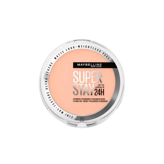 فاونديشن باودر سوبر ستاي مايبلين درجة 20 | Maybelline superstay hybrid powder foundation 20 - Barbie.phar