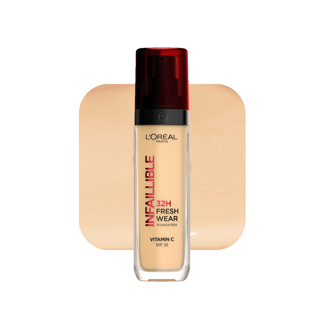 فاونديشن لوريال فريش درجة 120 | L'Oreal infallible 32h fresh wear foundation 120 - Barbie.phar
