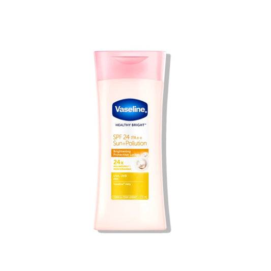 فازلين لوشن مرطب مع عامل حماية من الشمس - 200مل | Vaseline Healthy Bright SPF24 PA++ Sun + Pollution - Barbie.phar