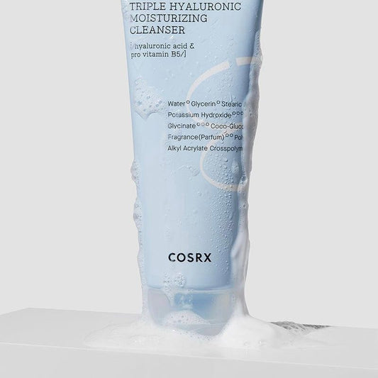 غسول الهيالورونيك الثلاثي كوزركس - 150مل | Cosrx Triple Hyaluronic Moisturizing Cleanser - Barbie.phar