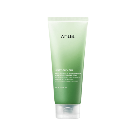 غسول انوا الرغوي - 150مل | Anua Heartleaf + BHA Quercetinol Pore Deep Cleansing Foam - Barbie.phar