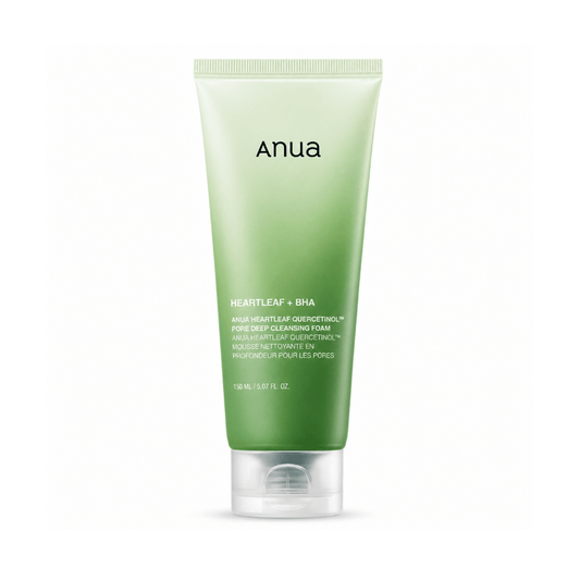 غسول انوا الرغوي - 150مل | Anua Heartleaf + BHA Quercetinol Pore Deep Cleansing Foam - Barbie.phar