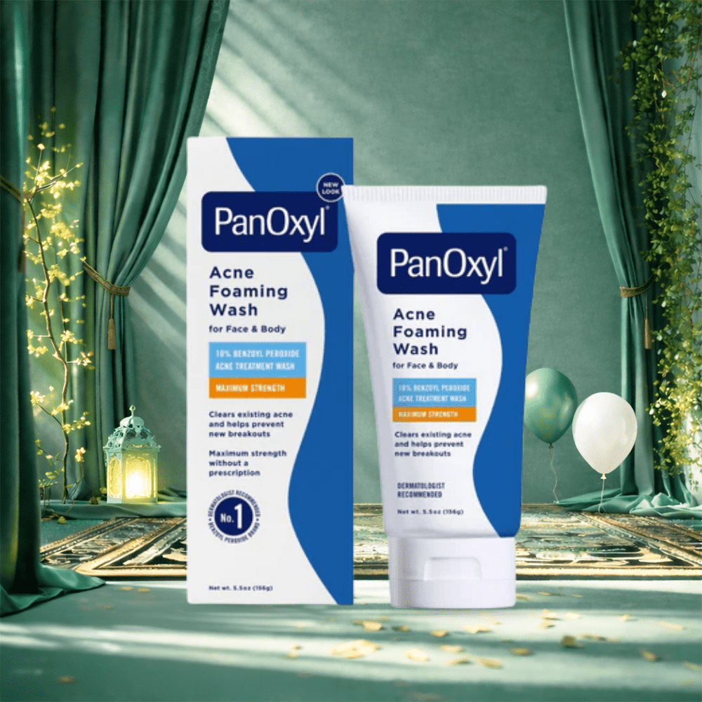 غسول بانوكسيل للوجه والجسم - 156غرام | panoxyl acne foaming 10% benzoyl peroxide - Barbie.phar
