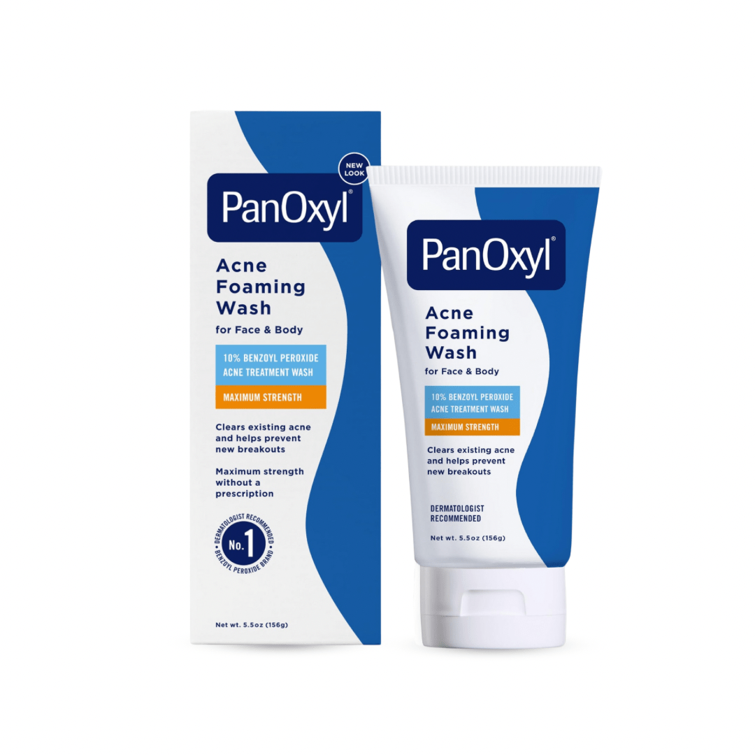 غسول بانوكسيل للوجه والجسم - 156غرام | panoxyl acne foaming 10% benzoyl peroxide - Barbie.phar