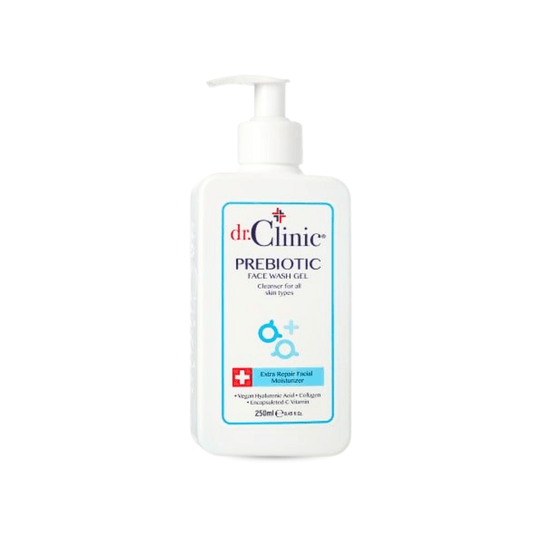 غسول دكتور كلينك لكل انواع البشرة - 250مل | Dr.clinic Prebiotic Face Wash Gel For All Skin Types - Barbie.phar