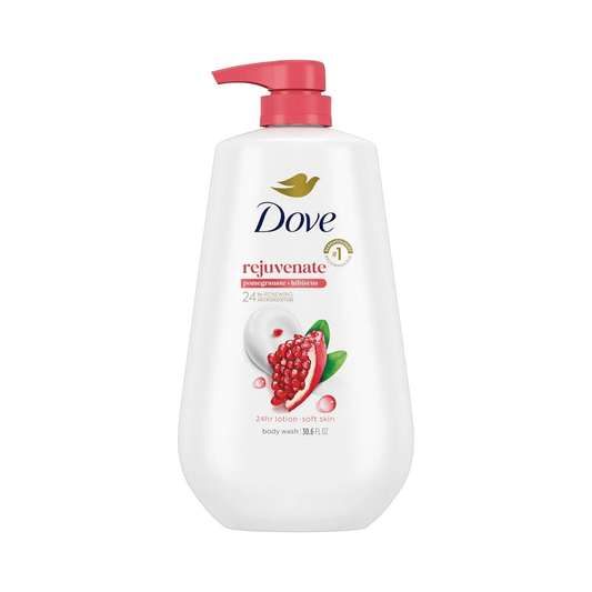 غسول جسم دوف بالرمان - 900مل | Dove rejuvenating pomegranate and hibiscus body wash - Barbie.phar