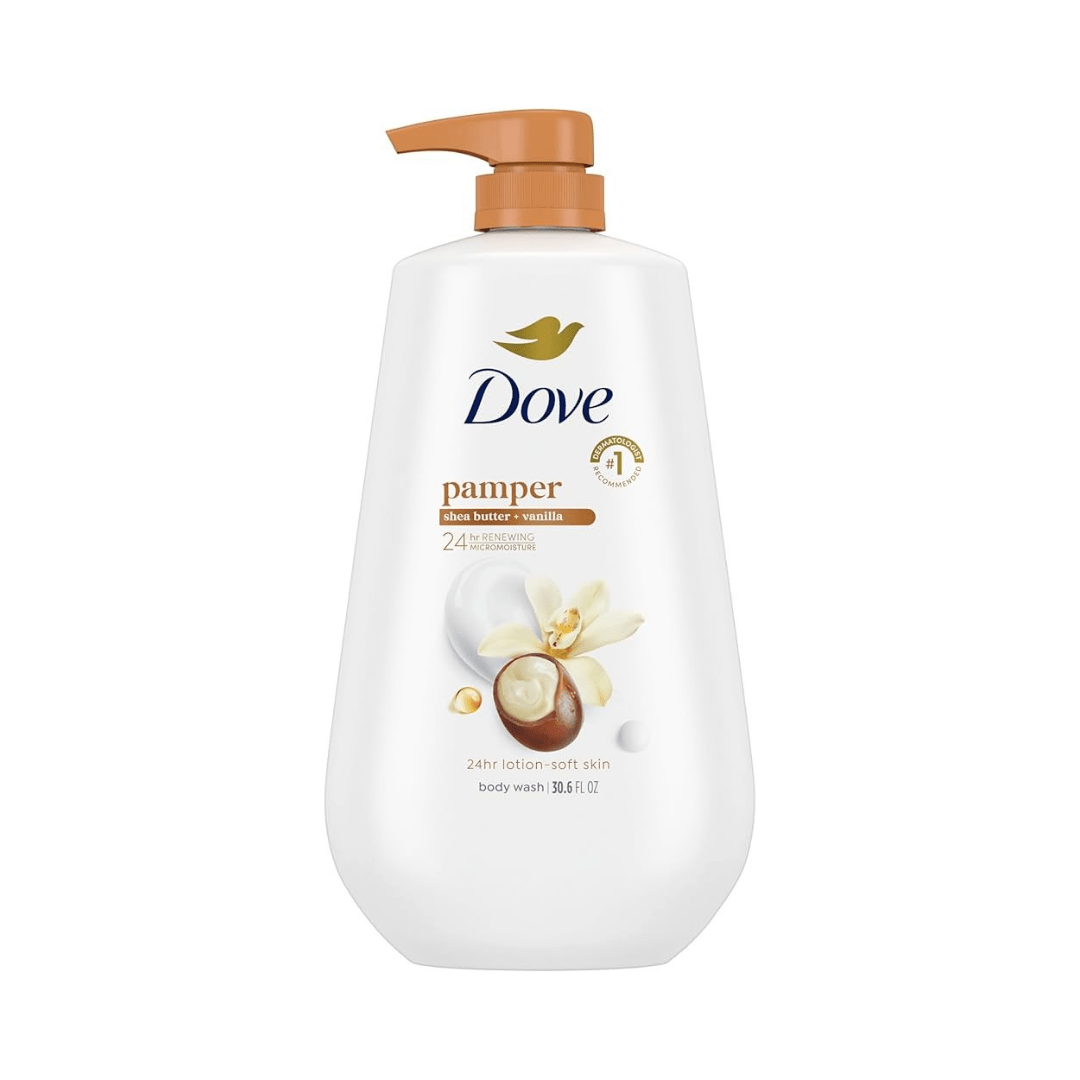 غسول جسم دوف بزبدة الشيا و الفانيلا - 900مل | Dove pamper shea butter and vanilla body wash - Barbie.phar
