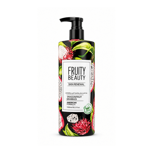 غسول جسم فروتي بفاكهة التنين - 1000مل | Fruity Beauty dragon fruit & bubbles shower gel - Barbie.phar