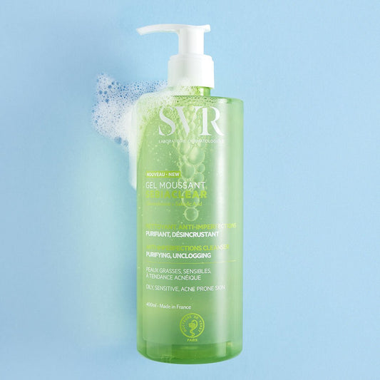 غسول جل اس في ار - 400مل | SVR Gel Moussant Sebiaclear Anti - Imperfections Cleanser - Barbie.phar