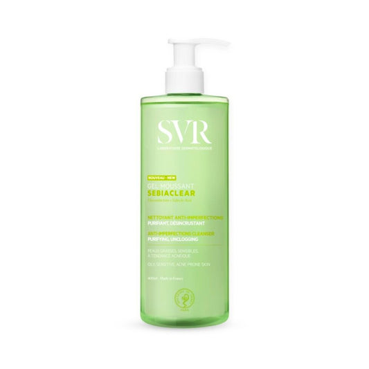 غسول جل اس في ار - 400مل | SVR Gel Moussant Sebiaclear Anti - Imperfections Cleanser - Barbie.phar