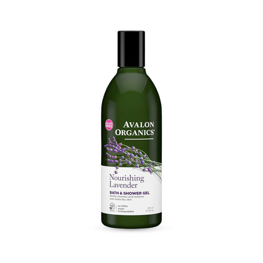 غسول جسم باللافندر افالون - 355مل | Avalon Organics Nourishing Lavender Bath & Shower Gel - Barbie.phar