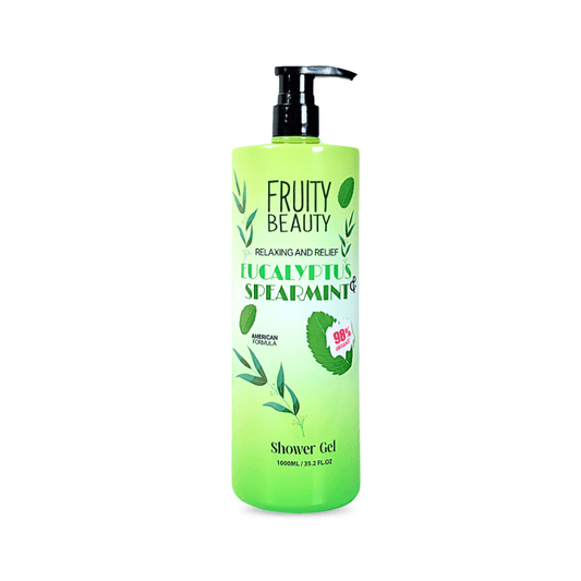 غسول جسم فروتي بالنعناع - 1000مل | Fruity Beauty relaxing & relief eucalyptus spearmint shower gel - Barbie.phar