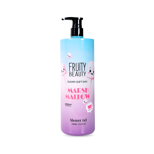 غسول جسم فروتي مارشملو - 1000مل | Fruity Beauty sugary soft skin marshmallow shower gel - Barbie.phar
