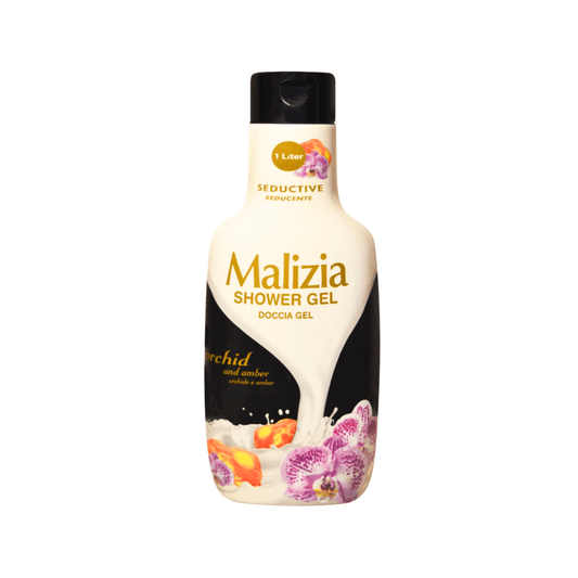 غسول جسم ماليزيا بالعنبر - 1000مل | Malizia Shower Gel orchid & amber - Barbie.phar