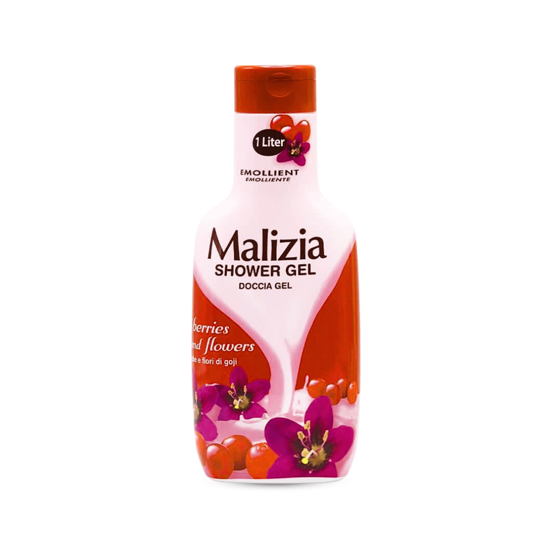 غسول جسم ماليزيا بالورد و التوت - 1000مل | Malizia Shower Gel Gogi Berries & Flowers - Barbie.phar