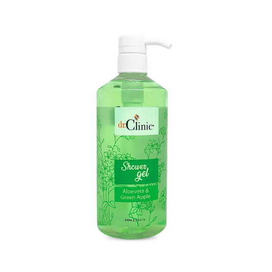 غسول للجسم بالتفاح الاخضر دكتور كلينك - 600مل | Dr.clinic Shower Gel Aloe vera & Green Apple - Barbie.phar
