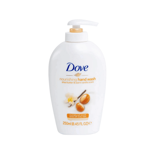 غسول لليدين بزبدة الشيا دوف - 250مل | Dove nourishing hand wash shea butter & warm vanilla - Barbie.phar
