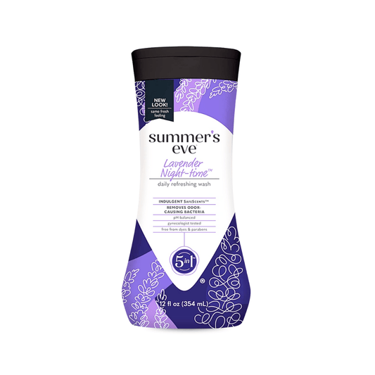 غسول ليلي للمناطق الحساسة سمرز إيف - 354مل | Summer's Eve Lavender Night Time Daily Refreshing Wash - Barbie.phar
