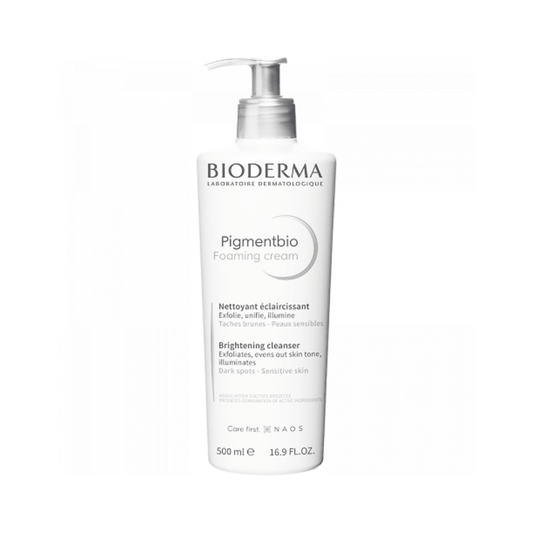 غسول معالج للتصبغات بايوديرما كبير - 500مل | Bioderma Pigmentbio Foaming Cream Brightening Cleanserr - Barbie.phar