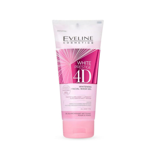 غسول مبيض للبشرة ايفلين - 200مل | Eveline White Prestige 4d Whitening Facial Wash Gel - Barbie.phar