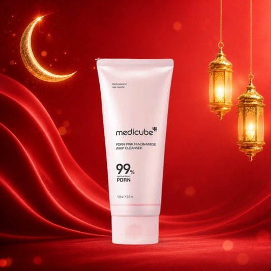 غسول نياسينمايد الوردي ميدكيوب - 120غرام | Medicube PDRN Pink Niacinamide Whip Cleanser - Barbie.phar