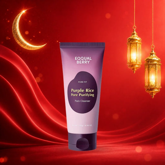 غسول و ماسك الارز البنفسجي ايكول بيري - 130غرام | EqqualBerry purple rice pore purifying pack cleanser - Barbie.phar