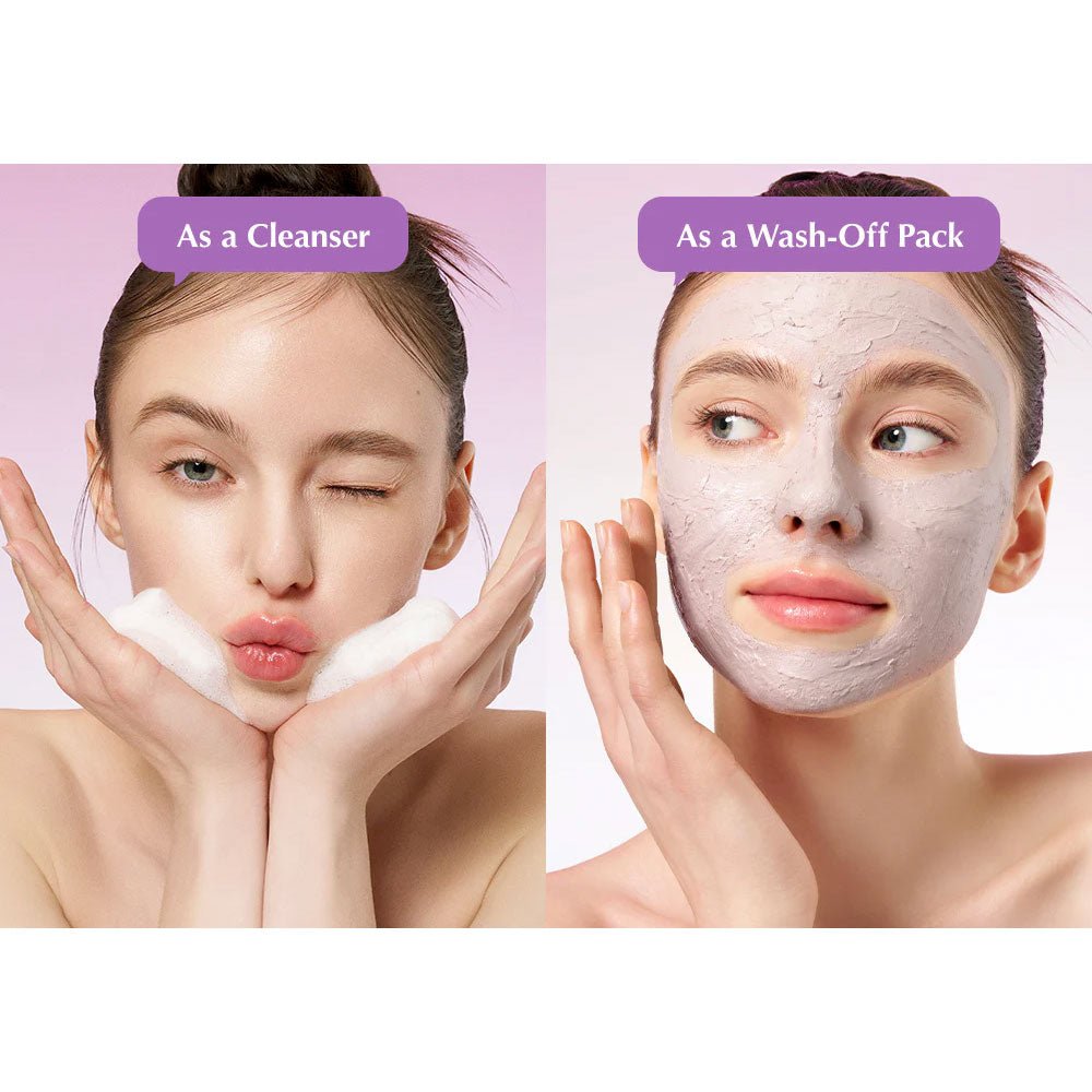 غسول و ماسك الارز البنفسجي ايكول بيري - 130غرام | EqqualBerry purple rice pore purifying pack cleanser - Barbie.phar