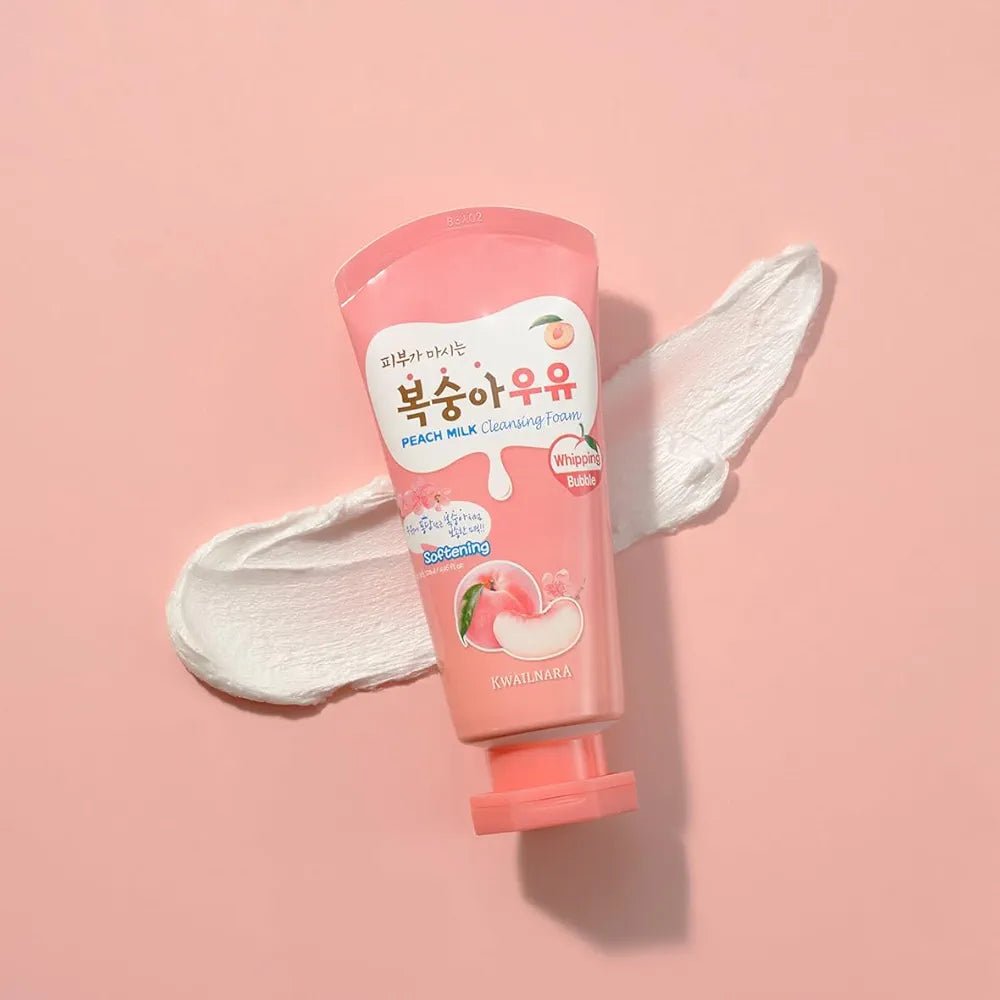 غسول رغوي بالخوخ للبشرة كويلنارا | kwailnara peach milk cleansing foam - Barbie.phar