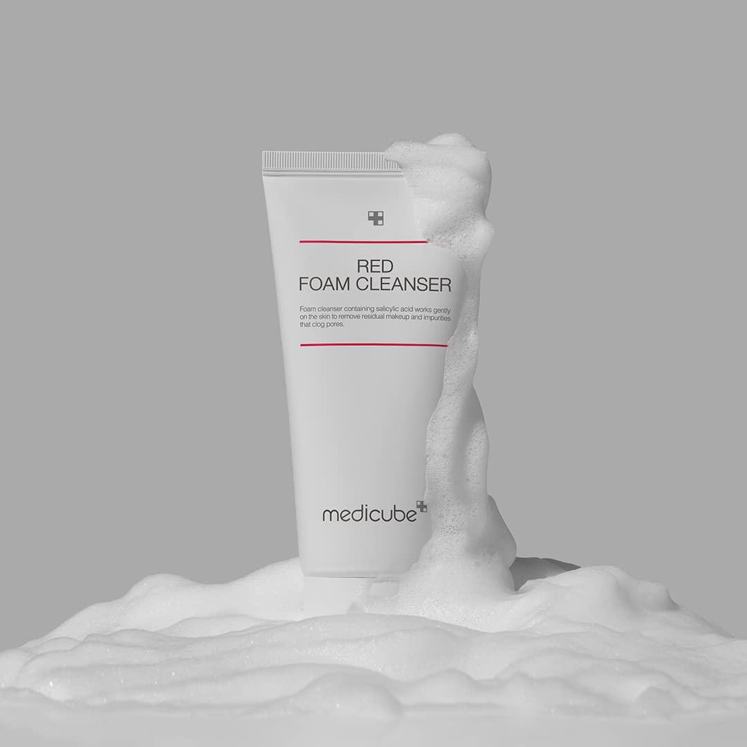 غسول ريد سالسليك ميدكيوب - 120مل | Medicube Red Foam Cleanser - Barbie.phar