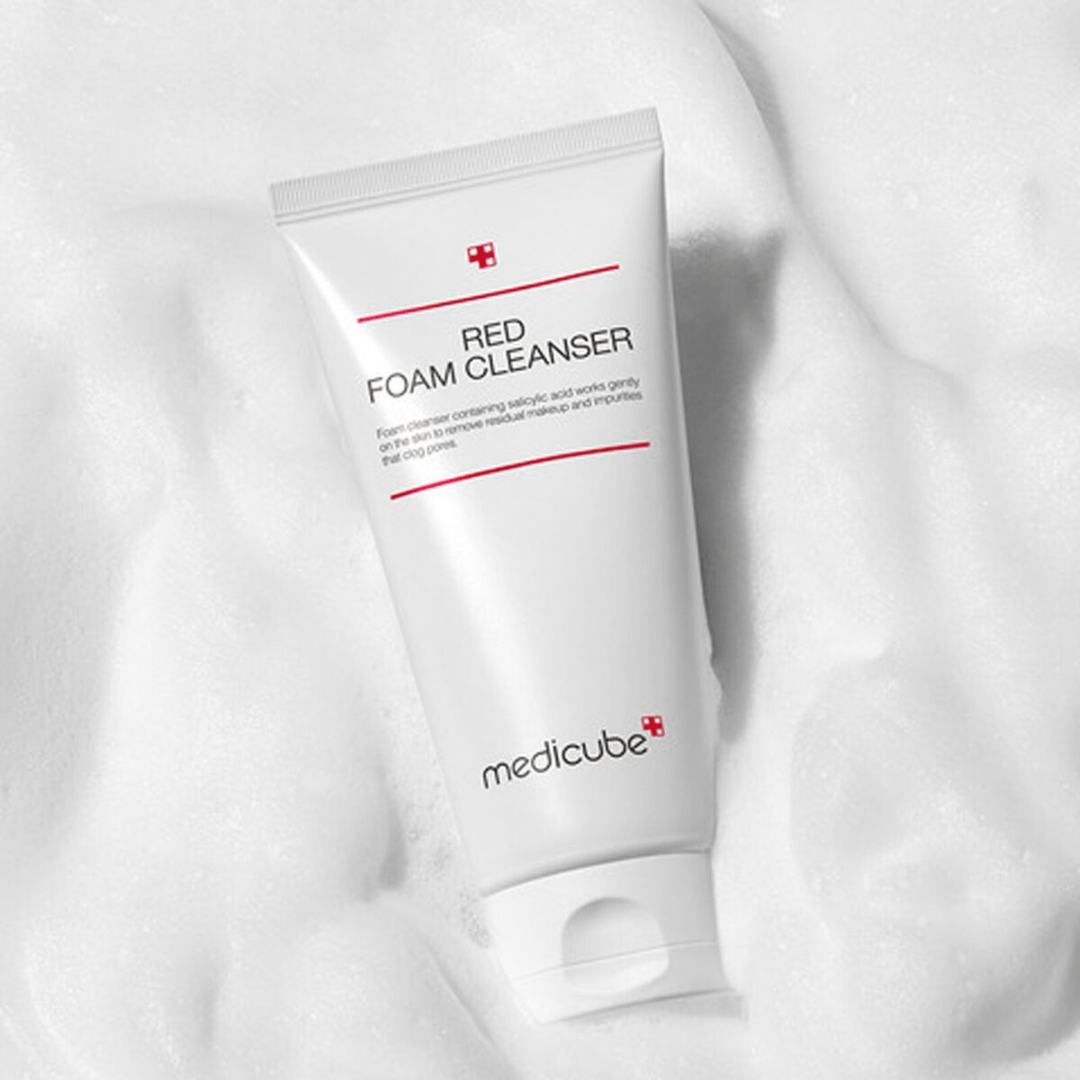 غسول ريد سالسليك ميدكيوب - 120مل | Medicube Red Foam Cleanser - Barbie.phar