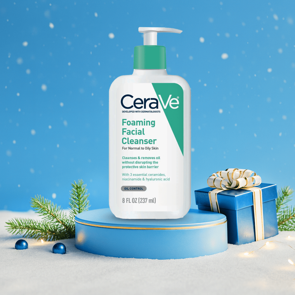 غسول سيرافي للبشرة الدهنية والعادية - 237مل | CeraVe Gentle Foaming Facial Cleanser - Barbie.phar
