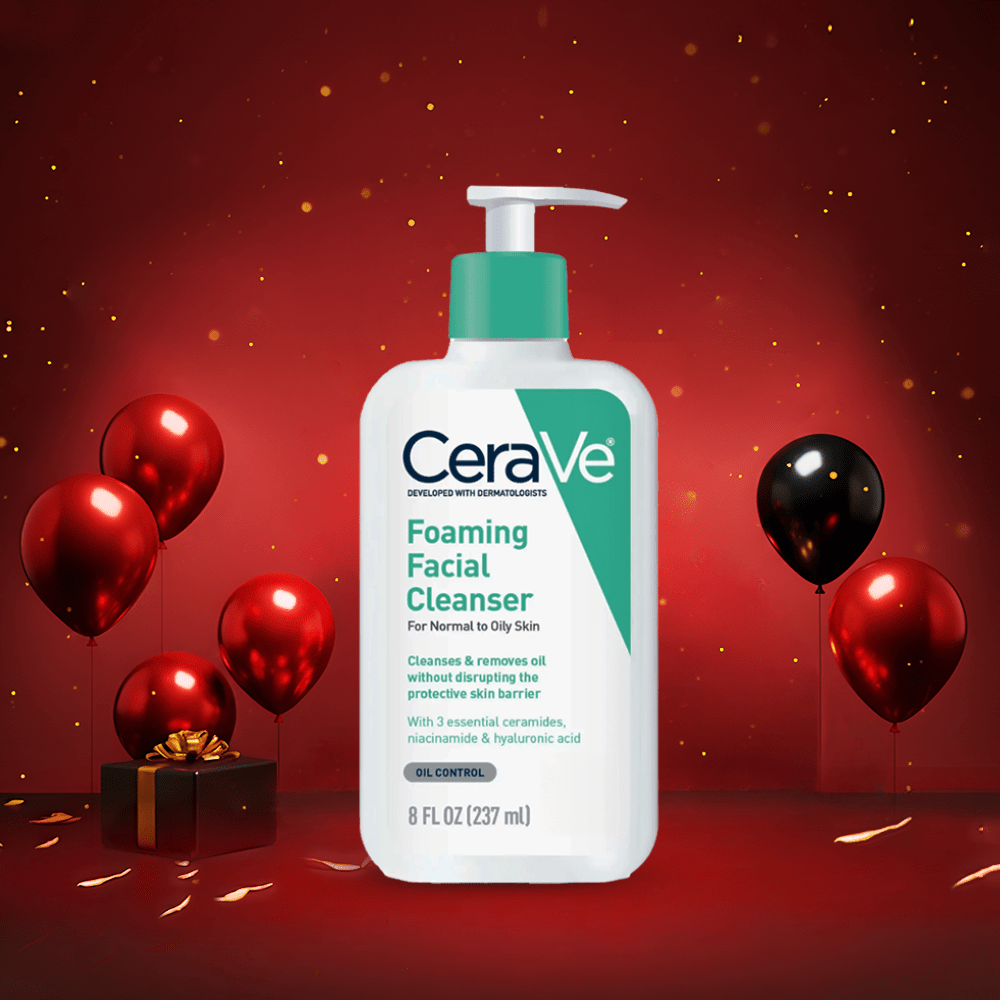 غسول سيرافي للبشرة الدهنية والعادية - 237مل | CeraVe Gentle Foaming Facial Cleanser - Barbie.phar